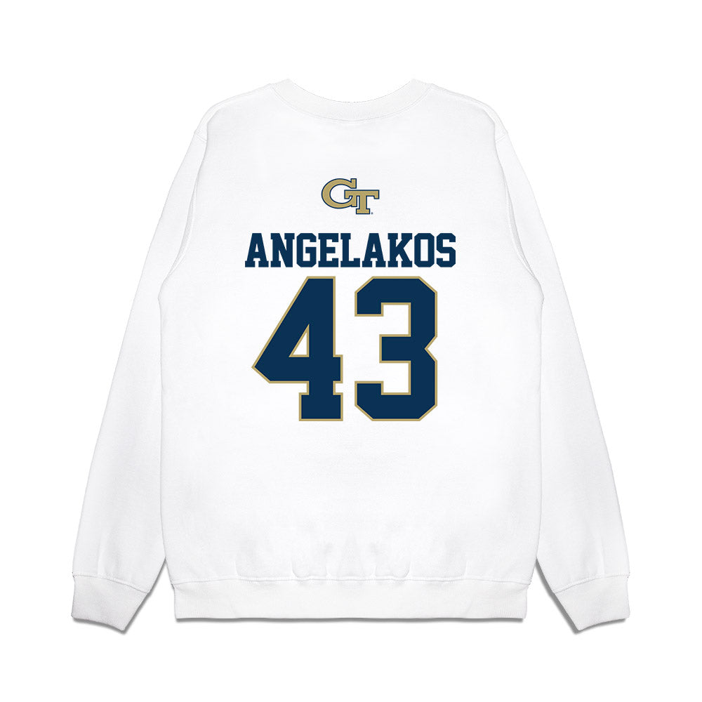 Georgia Tech - NCAA Baseball : Dimitri Angelakos - USA Premium Crewneck Sweatshirt-1