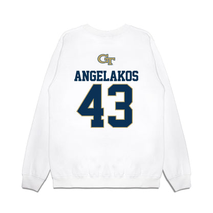 Georgia Tech - NCAA Baseball : Dimitri Angelakos - USA Premium Crewneck Sweatshirt-1