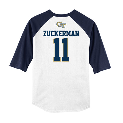 Georgia Tech - NCAA Baseball : Ryan Zuckerman - USA Raglan Shirt-1