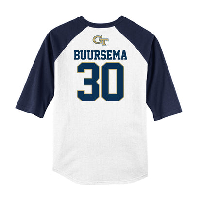 Georgia Tech - NCAA Baseball : Porter Buursema - USA Raglan Shirt-1
