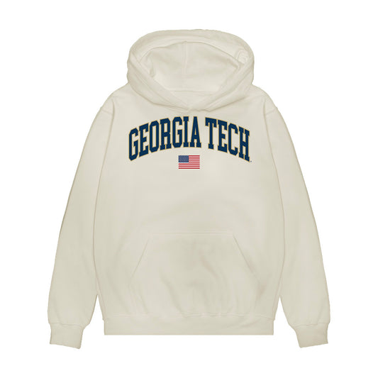 Georgia Tech - NCAA Baseball : Cooper Underwood - USA Premium Hooded Sweatshirt-0