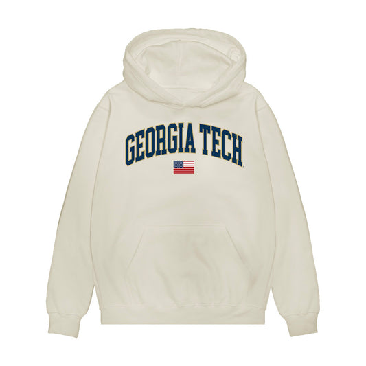 Georgia Tech - NCAA Baseball : Jackson Blakely - USA Premium Hooded Sweatshirt-0