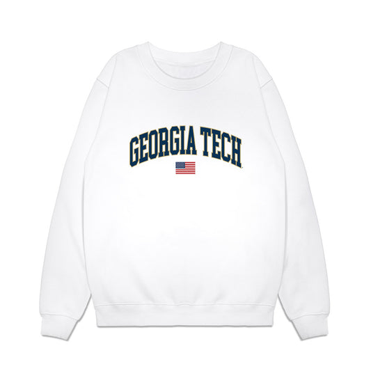 Georgia Tech - NCAA Baseball : Kayden Campbell - USA Premium Crewneck Sweatshirt-0