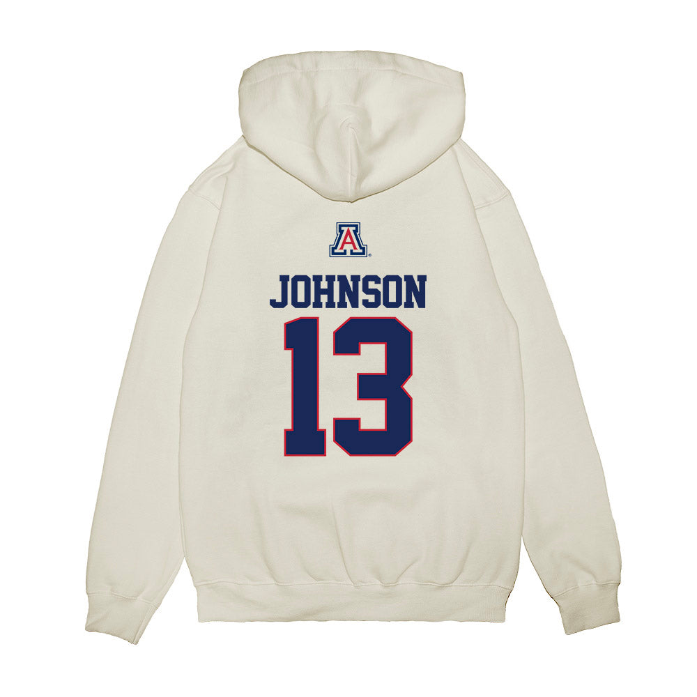Arizona - NCAA Baseball : Carson Johnson - USA Raglan Premium Hooded Sweatshirt-1