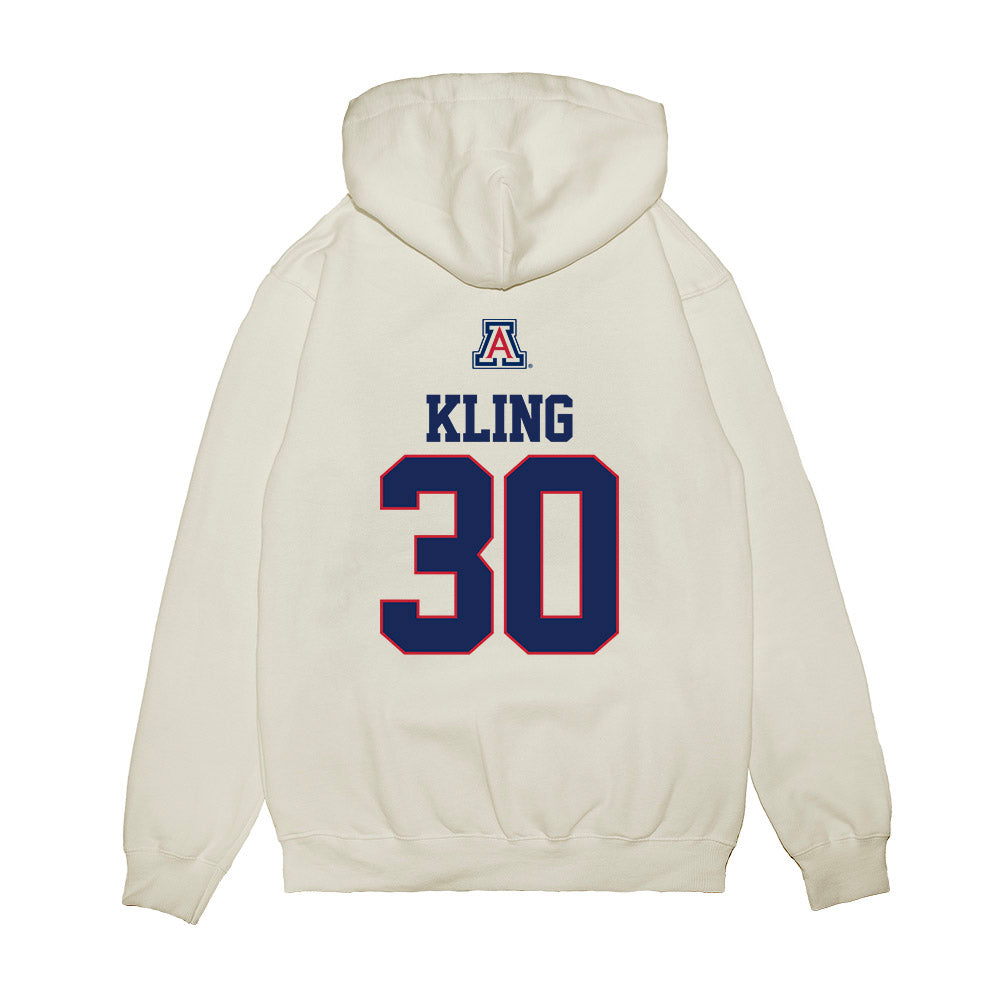 Arizona - NCAA Baseball : Corey Kling - USA Raglan Premium Hooded Sweatshirt-1