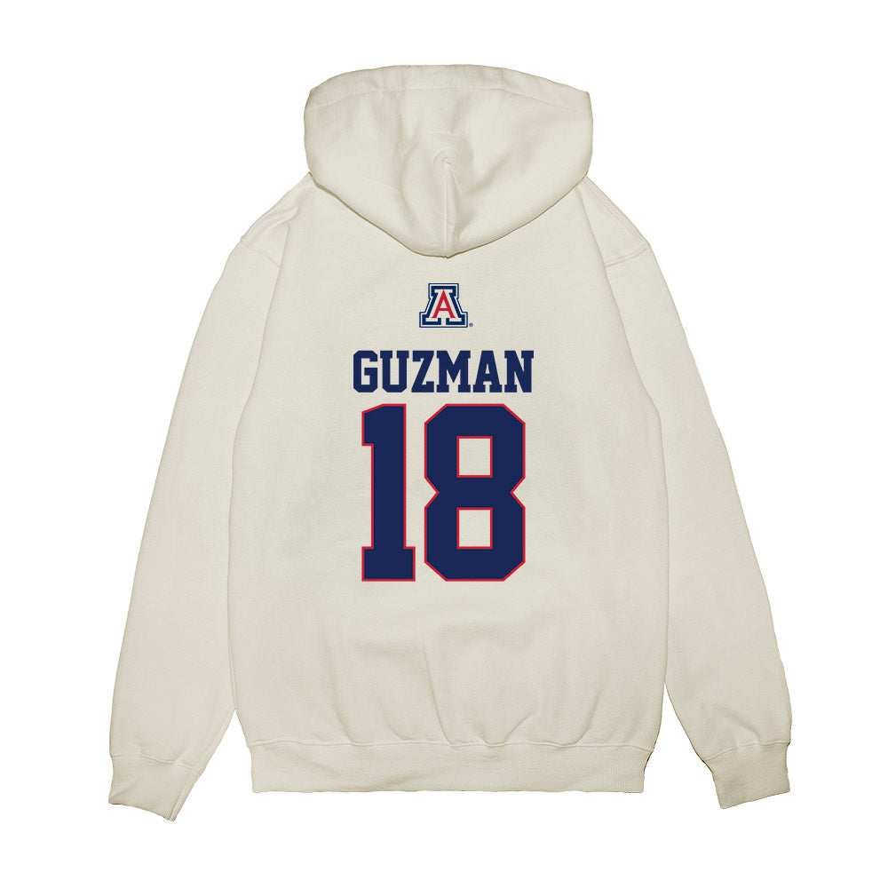 Arizona - NCAA Baseball : Adonys Guzman - USA Raglan Premium Hooded Sweatshirt-1