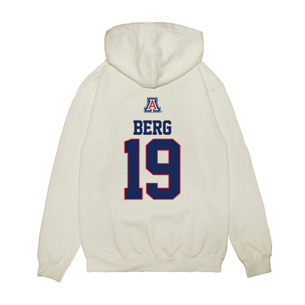 Arizona - NCAA Baseball : Jack Berg - USA Raglan Premium Hooded Sweatshirt-1