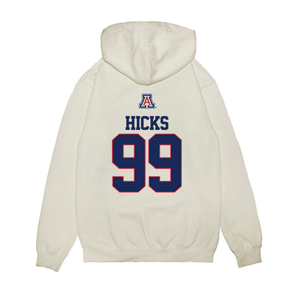 Arizona - NCAA Baseball : Garrett Hicks - USA Raglan Premium Hooded Sweatshirt-1