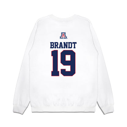 Arizona - NCAA Baseball : Evan Brandt - USA Raglan Premium Crewneck Sweatshirt-1