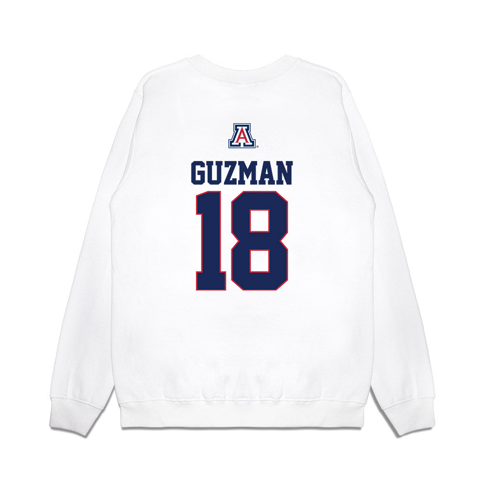 Arizona - NCAA Baseball : Adonys Guzman - USA Raglan Premium Crewneck Sweatshirt-1