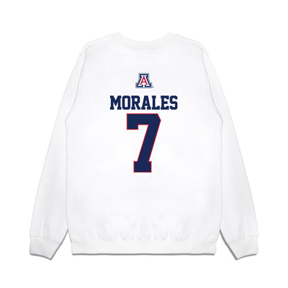 Arizona - NCAA Baseball : Richie Morales - USA Raglan Premium Crewneck Sweatshirt-1