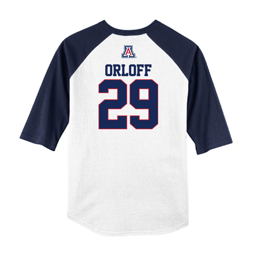 Arizona - NCAA Baseball : Eric Orloff - USA Raglan Raglan Shirt-1