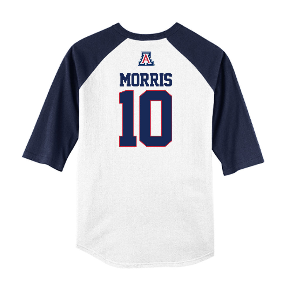 Arizona - NCAA Baseball : Patrick Morris - USA Raglan Raglan Shirt-1
