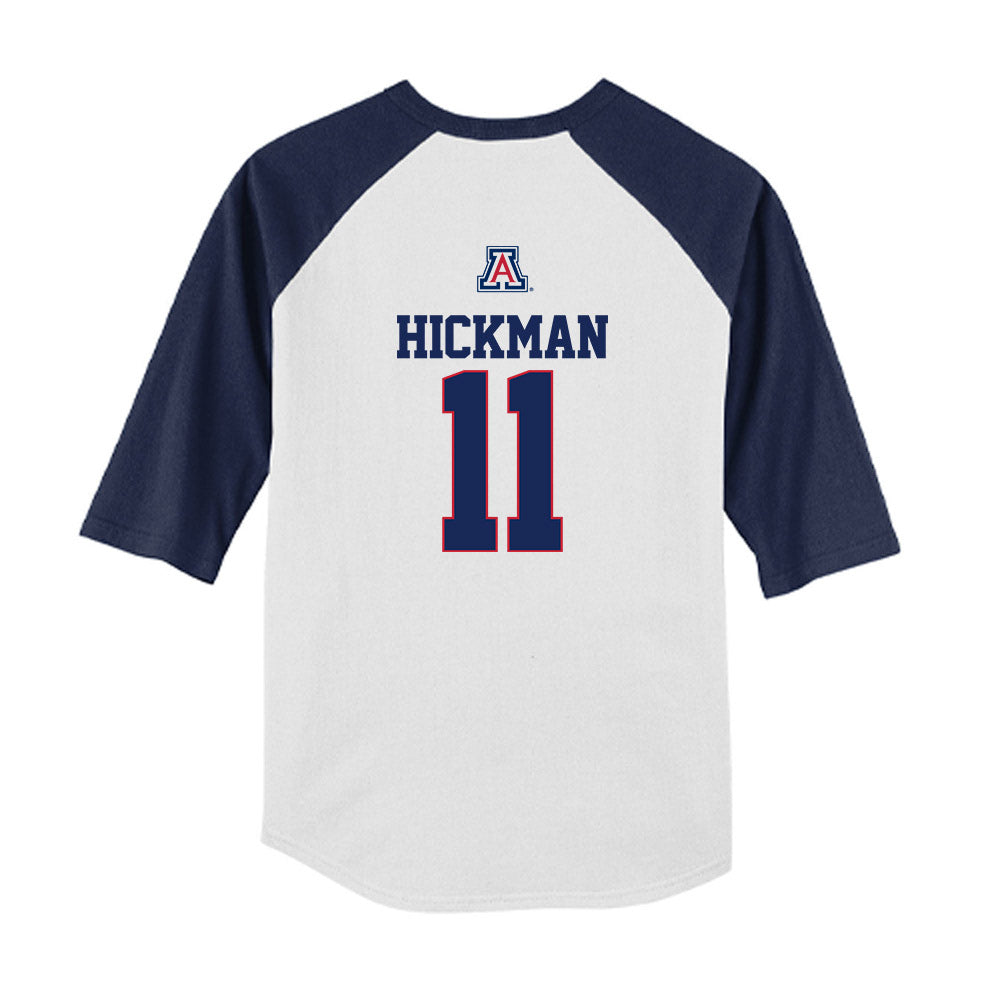 Arizona - NCAA Baseball : Benton Hickman - USA Raglan Youth Raglan T-Shirt-1