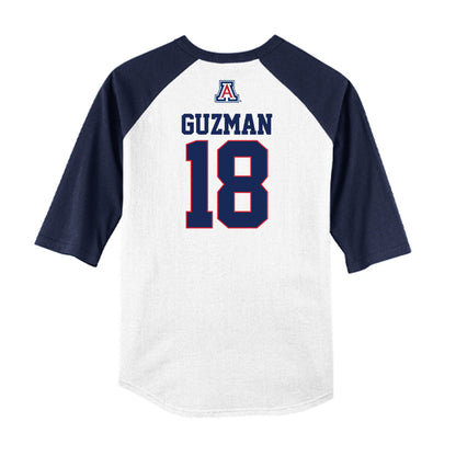 Arizona - NCAA Baseball : Adonys Guzman - USA Raglan Raglan Shirt-1