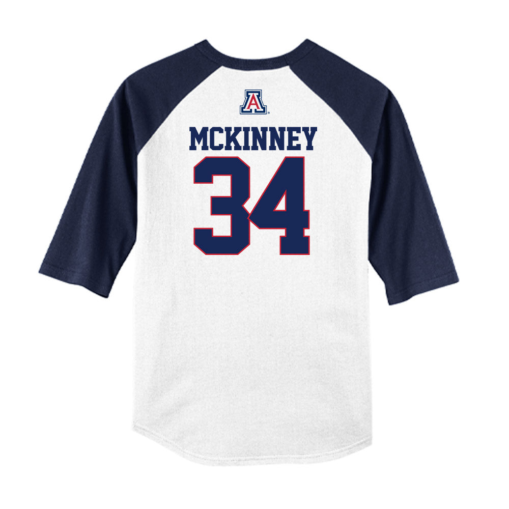 Arizona - NCAA Baseball : Collin McKinney - USA Raglan Raglan Shirt-1