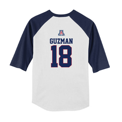 Arizona - NCAA Baseball : Adonys Guzman - USA Raglan Youth Raglan T-Shirt-1