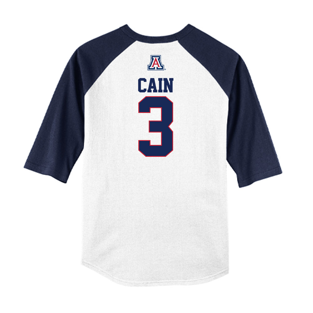Arizona - NCAA Baseball : Andrew Cain - USA Raglan Raglan Shirt-1