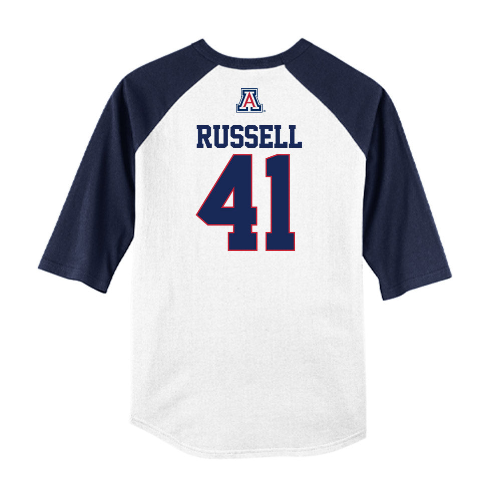 Arizona - NCAA Baseball : Tyler Russell - USA Raglan Raglan Shirt-1