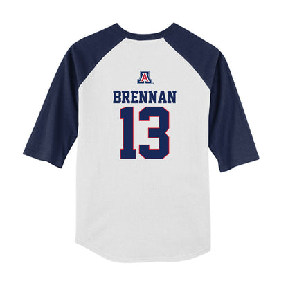 Arizona - NCAA Baseball : Cash Brennan - USA Raglan Youth Raglan T-Shirt-1