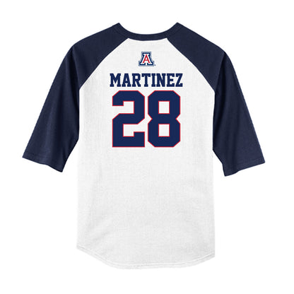 Arizona - NCAA Baseball : Matthew Martinez - USA Raglan Raglan Shirt-1