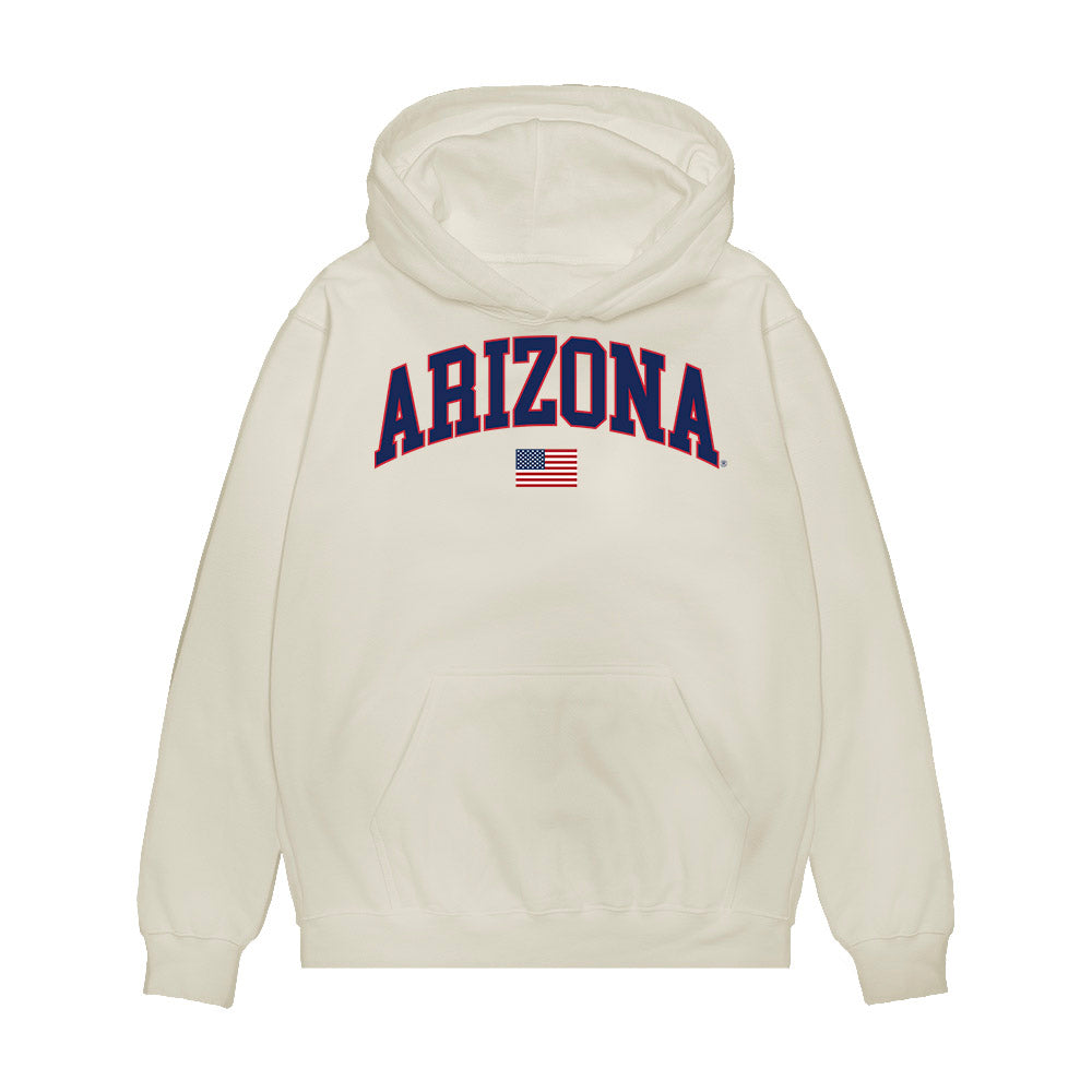 Arizona - NCAA Baseball : Eric Orloff - USA Raglan Premium Hooded Sweatshirt-0