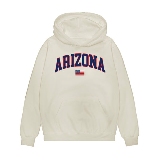 Arizona - NCAA Baseball : Benton Hickman - USA Raglan Premium Hooded Sweatshirt-0