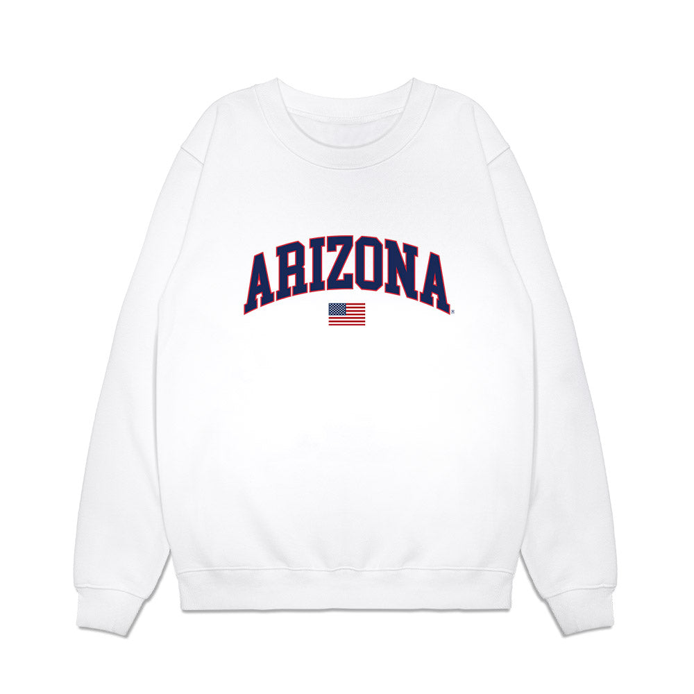 Arizona - NCAA Baseball : Richie Morales - USA Raglan Premium Crewneck Sweatshirt-0