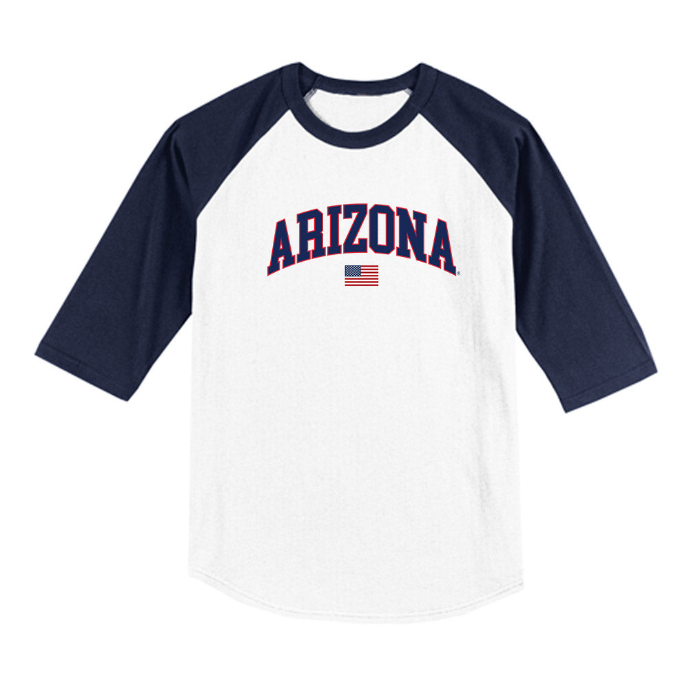 Arizona - NCAA Baseball : Richie Morales - USA Raglan Raglan Shirt-0