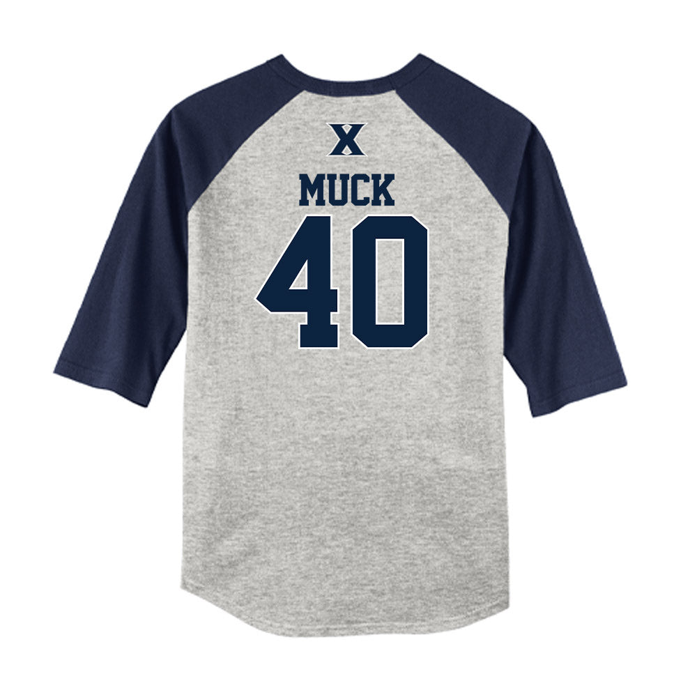 Xavier - NCAA Baseball : Karter Muck - USA Raglan Shirt-1
