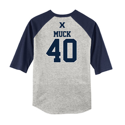 Xavier - NCAA Baseball : Karter Muck - USA Raglan Shirt-1