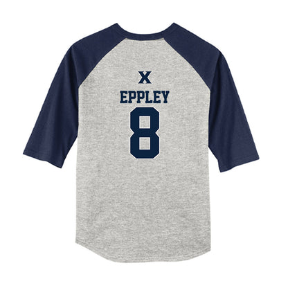 Xavier - NCAA Baseball : Sam Eppley - USA Youth Raglan T-Shirt-1