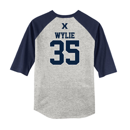Xavier - NCAA Baseball : Jon Wylie - USA Raglan Shirt-1