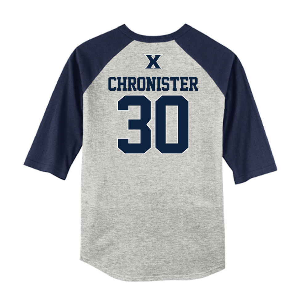Xavier - NCAA Baseball : Ashton Chronister - USA Raglan Shirt-1