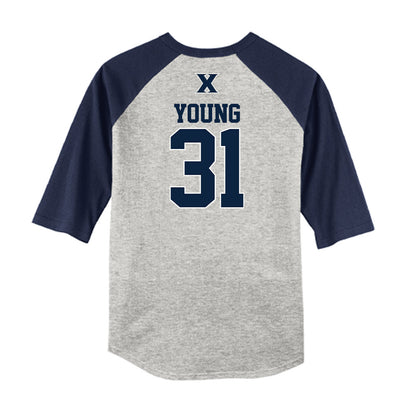 Xavier - NCAA Baseball : Joey Young - USA Raglan Shirt-1