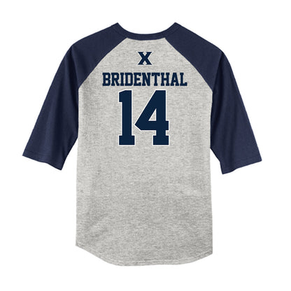 Xavier - NCAA Baseball : Eli Bridenthal - USA Raglan Shirt-1