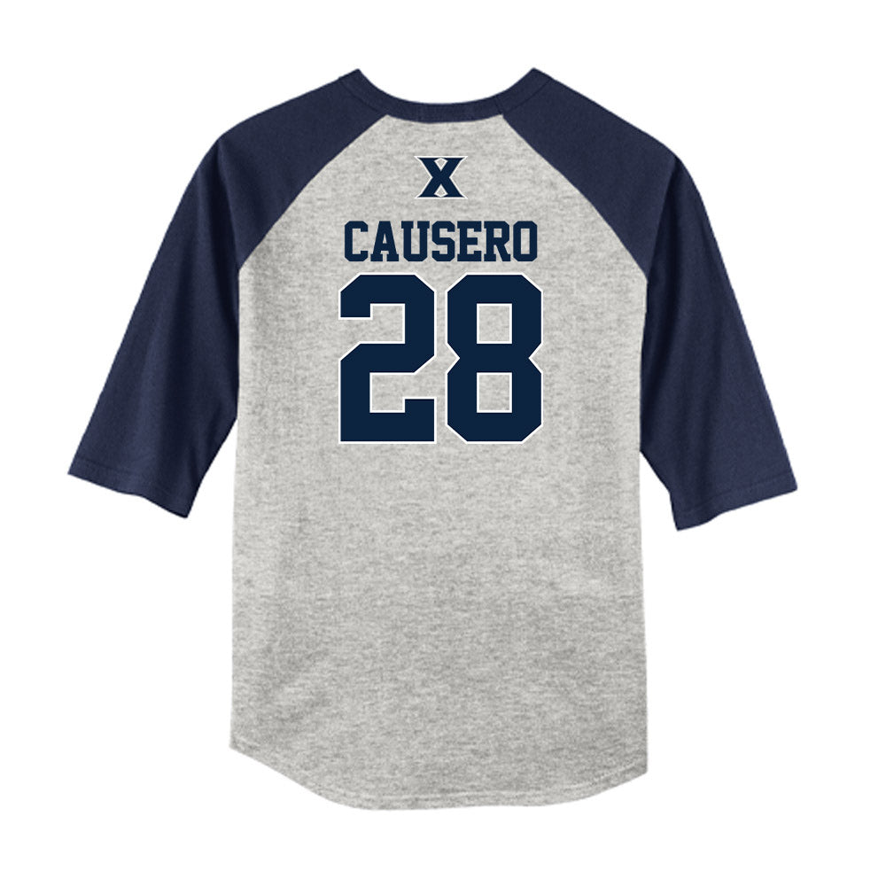 Xavier - NCAA Baseball : Lincoln Causero - USA Raglan Shirt-1