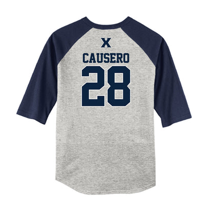 Xavier - NCAA Baseball : Lincoln Causero - USA Raglan Shirt-1