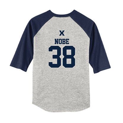 Xavier - NCAA Baseball : Jack Nobe - USA Youth Raglan T-Shirt-1