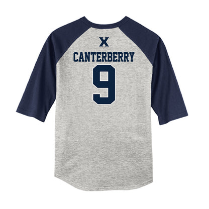 Xavier - NCAA Baseball : Donavan Canterberry - USA Raglan Shirt-1