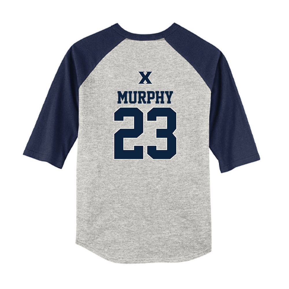 Xavier - NCAA Baseball : Michael Murphy - USA Youth Raglan T-Shirt-1