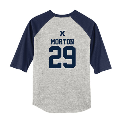 Xavier - NCAA Baseball : Mitchell Morton - USA Youth Raglan T-Shirt-1