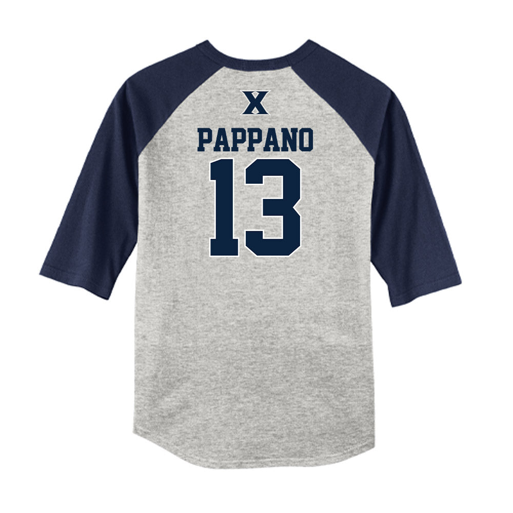 Xavier - NCAA Baseball : Luke Pappano - USA Raglan Shirt-1