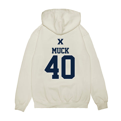 Xavier - NCAA Baseball : Karter Muck - USA Premium Hooded Sweatshirt-1