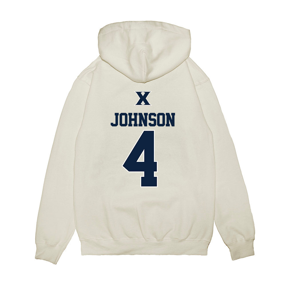 Xavier - NCAA Baseball : Peter Johnson - USA Premium Hooded Sweatshirt-1