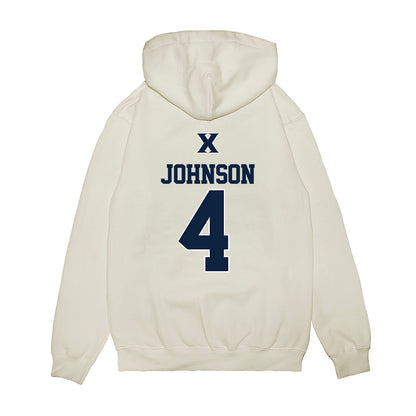 Xavier - NCAA Baseball : Peter Johnson - USA Premium Hooded Sweatshirt-1