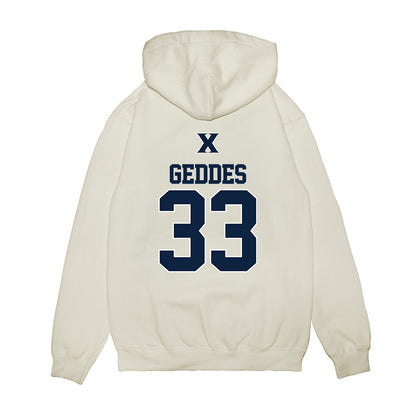 Xavier - NCAA Baseball : Trevor Geddes - USA Premium Hooded Sweatshirt-1