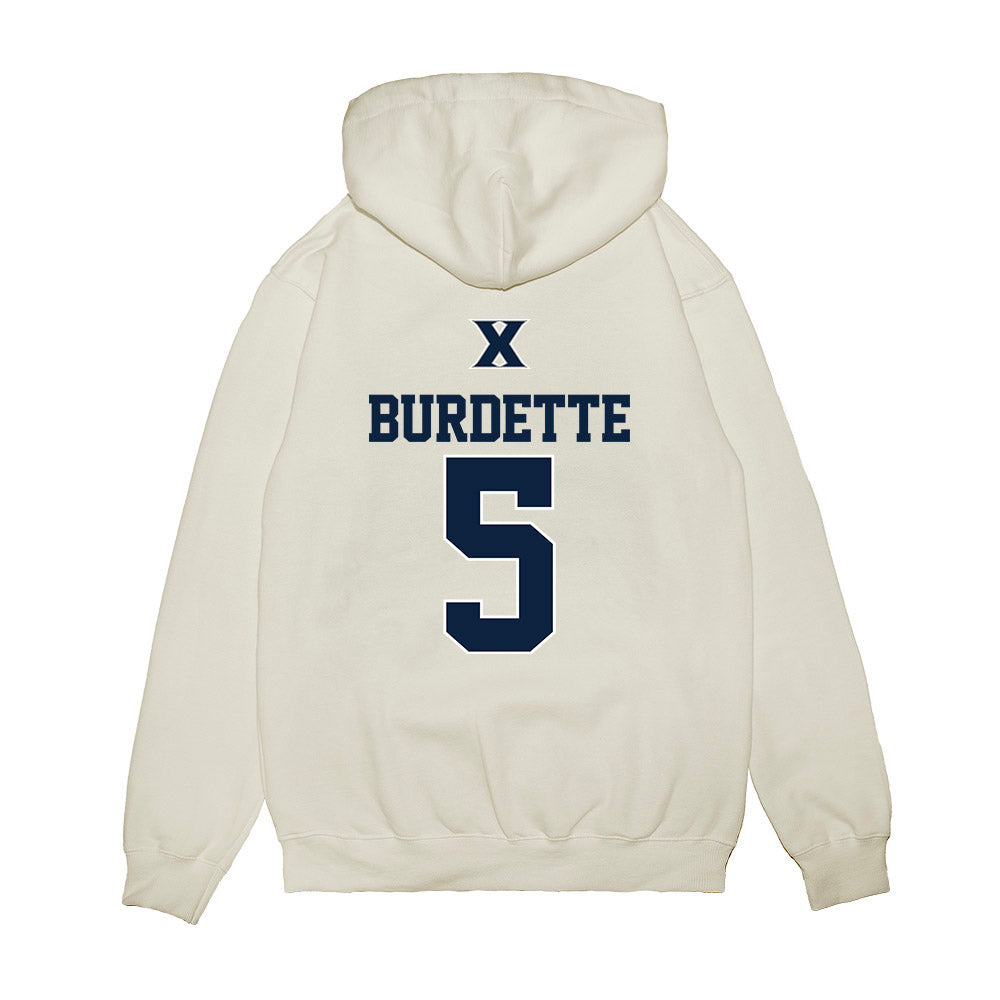 Xavier - NCAA Baseball : Clay Burdette - USA Premium Hooded Sweatshirt-1