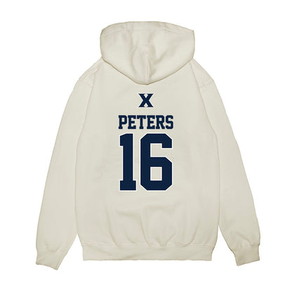 Xavier - NCAA Baseball : Eddie Peters - USA Premium Hooded Sweatshirt-1