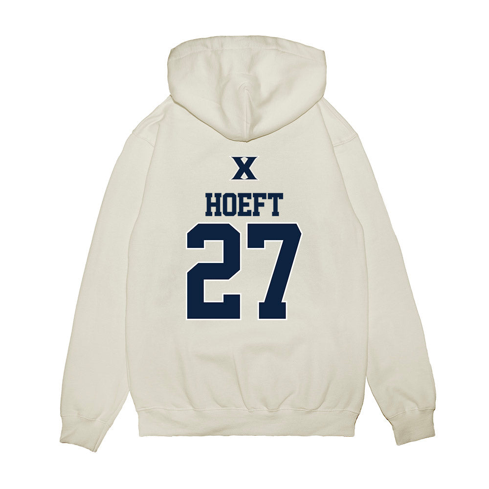 Xavier - NCAA Baseball : Sam Hoeft - USA Premium Hooded Sweatshirt-1